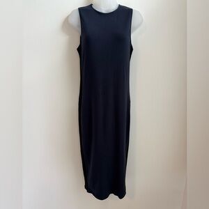Athleta Navy Ribbed Sleeveless Dress